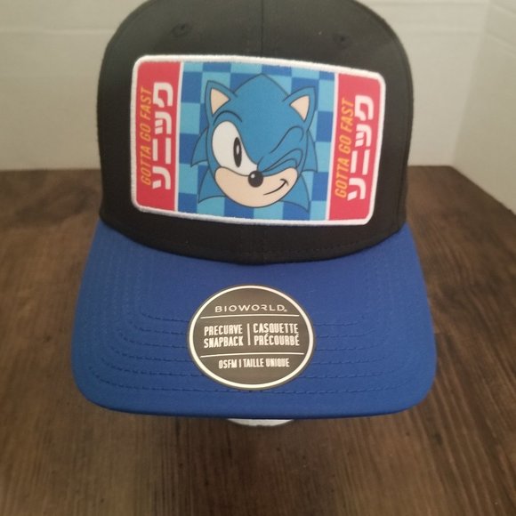 SEGA Sonic The Hedgehog Kanji Snapback Cap (Hat) - Picture 1 of 7